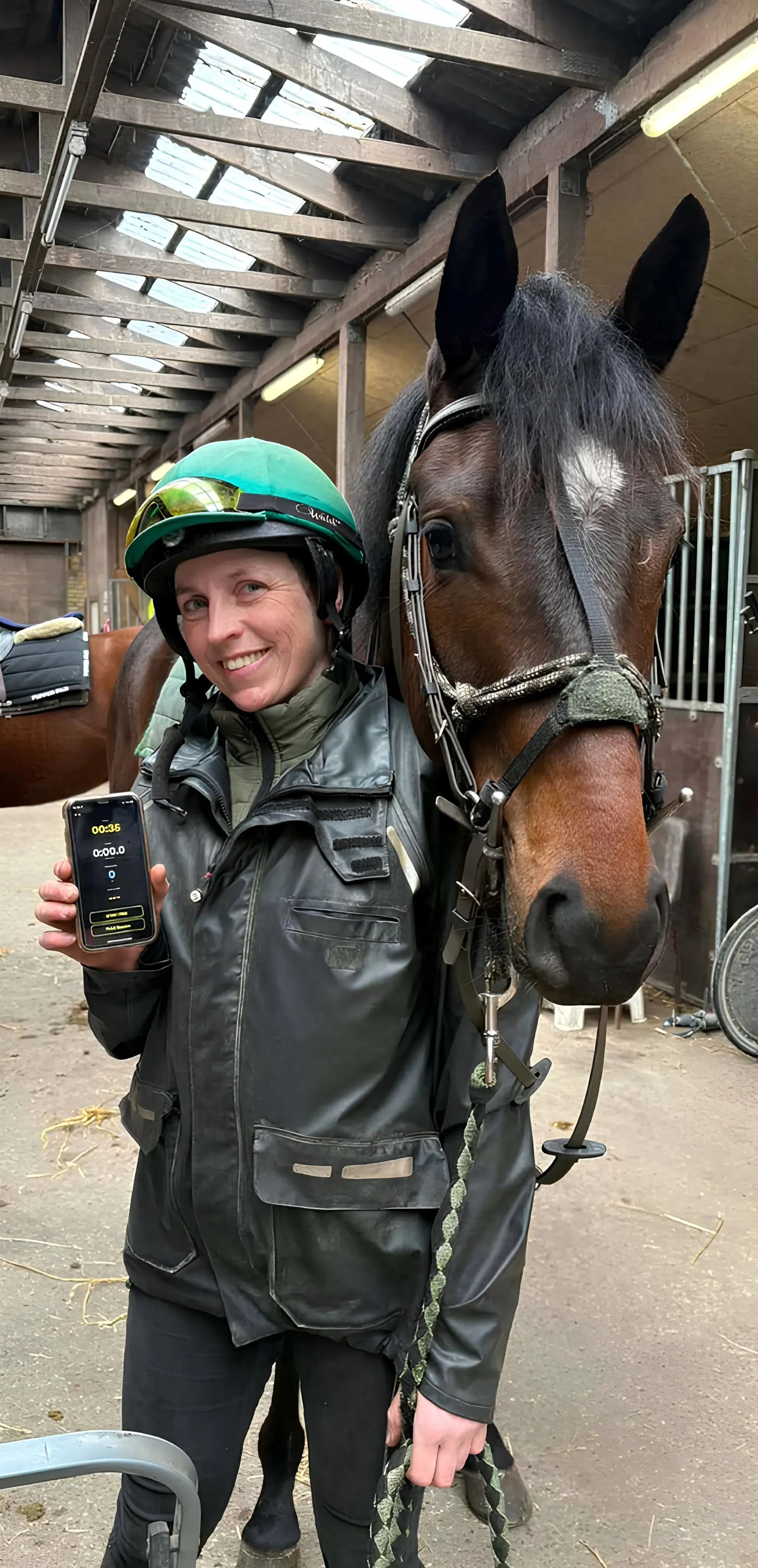 Sabina Gammelgard with a horse