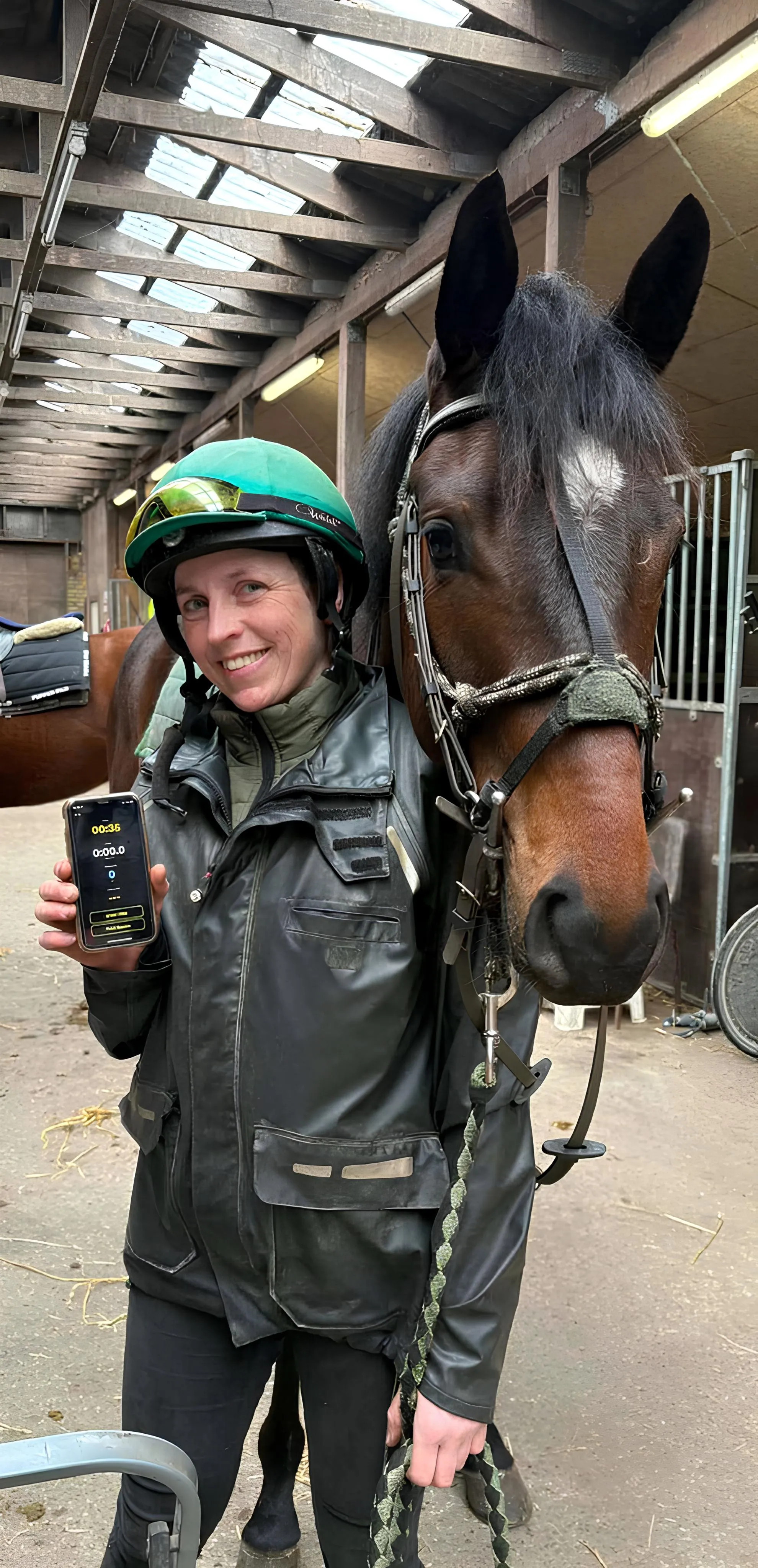 Sabina Gammelgard with a horse