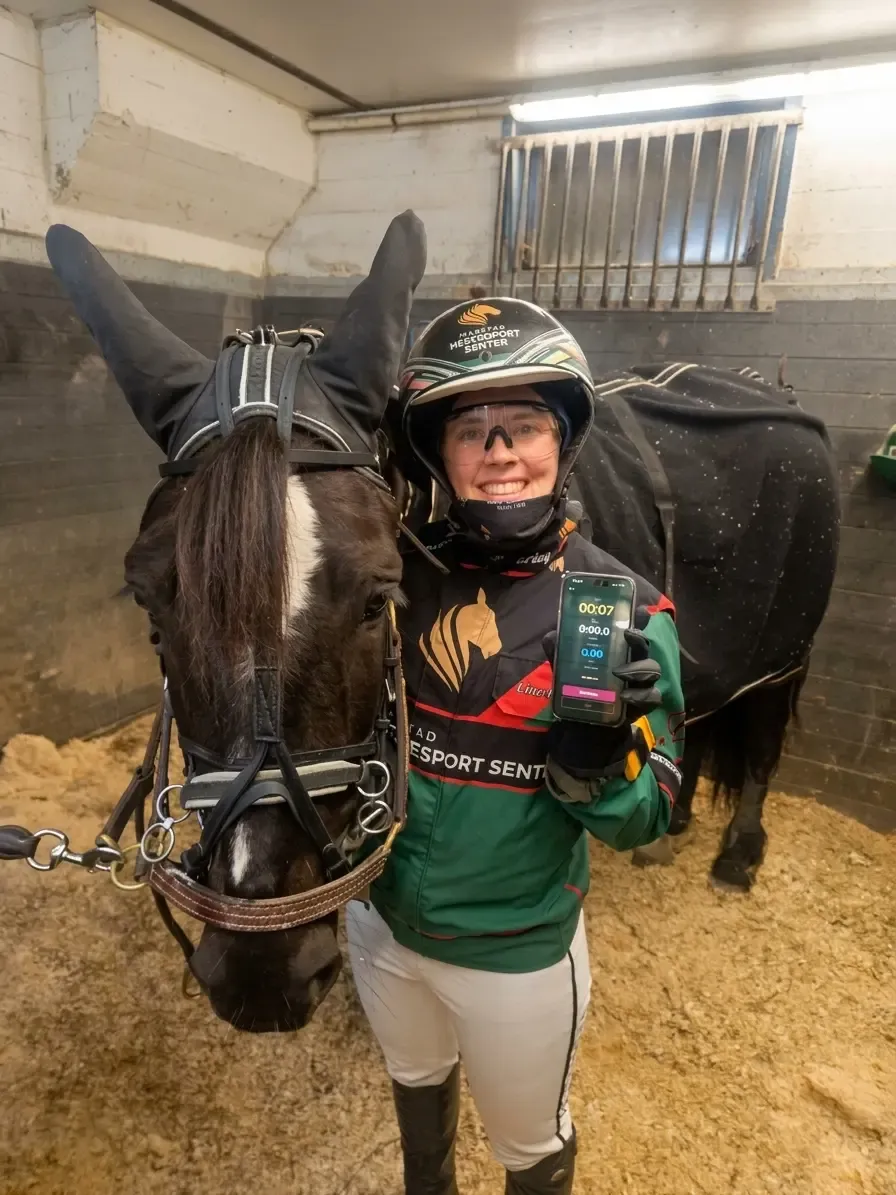 Pace IQ in use during horse training