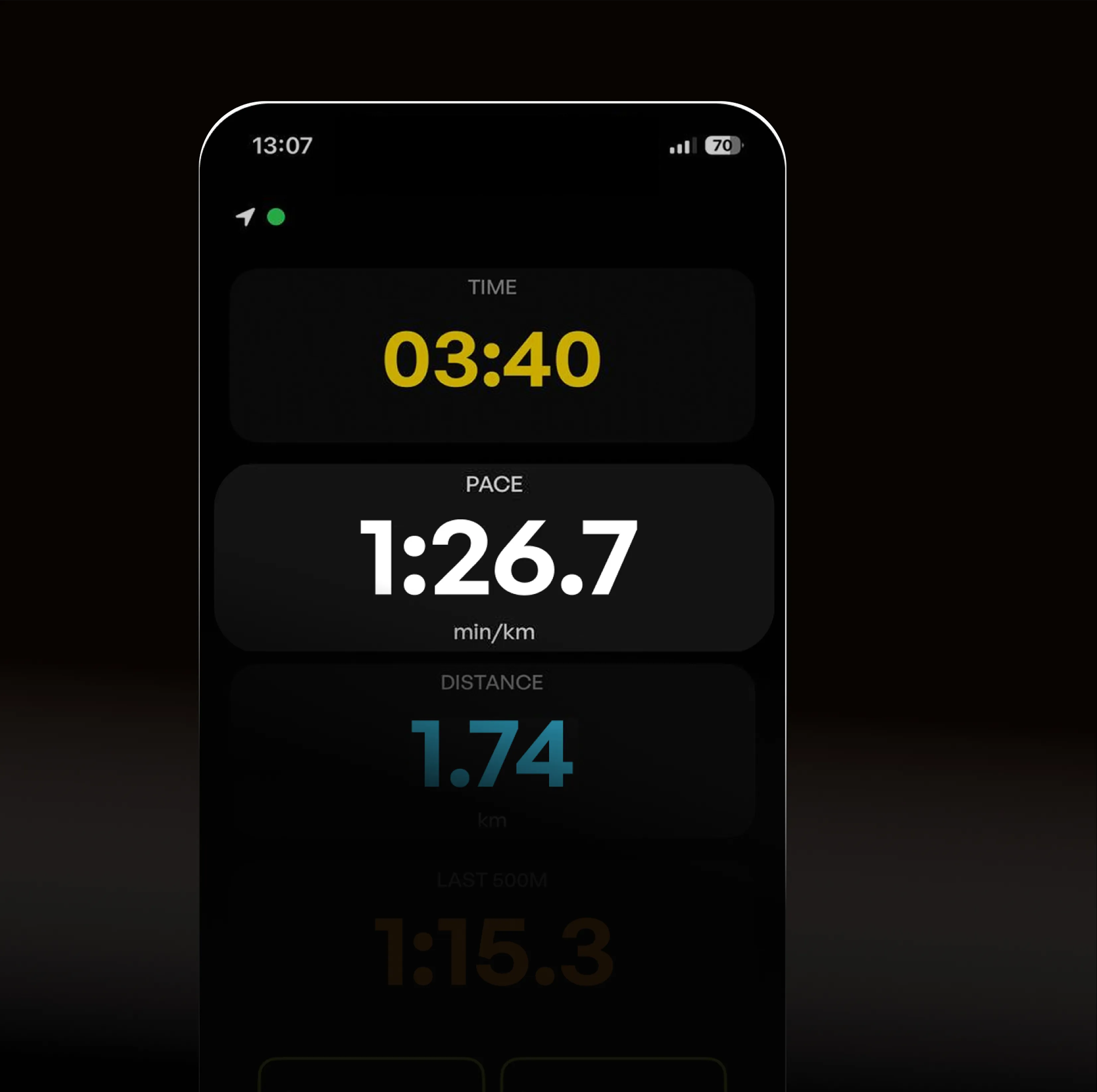 Real-time pace tracking on your wrist